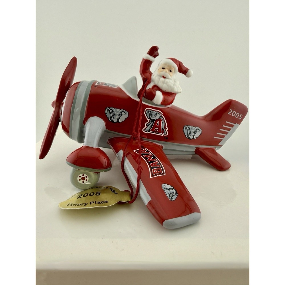 University of Alabama 2005 Victory Plane Christmas Ornament by Danbury Mint